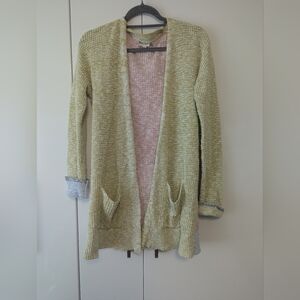 Hem & Thread Colour Block Knit Cardigan